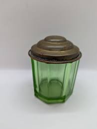 Uranium Glass Sugar Bowl With Lid. This Uranium Glass Sugar ...