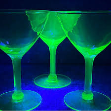 Vintage Depression Glass Uranium Glasses Cocktail Champagne ...