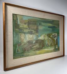 WILLIAM PTASZYNSKI ABSTRACT MID CENTURY MODERNIST VINTAGE ...