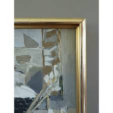 Mid-Century Modern 'Snowy Rooftops' Vintage Original ...