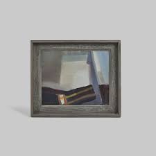 Vintage Abstract Oil Painting by Frithiof Berglund (1905 ...