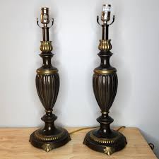 Vintage Pair of Stiffel Hollywood Regency Style Brass ...