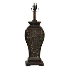 Chestnut Leaf Patterned Medium Table Lamp Base, 21"