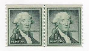 STAMP US SCOTT 1054 "Washington" 1 CENT 1954 MNH MLP LINE PAIR | eBay