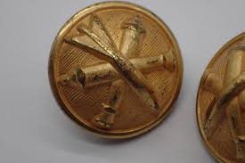 Pair of Military Vintage Buttons - Etsy