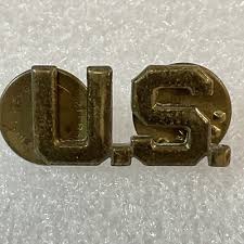 Vintage Luxenberg U.S. Army Brass U.S. Double Clutch Back Pin GnuCollectibles | eBay