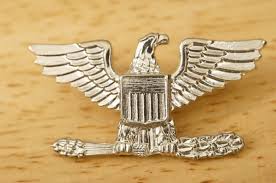 Vintage US Military Insignia USMC 0-6 Colonel Eagle Rank Pin ...