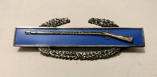 Sterling Silver WWII Rifle Marksman CIB Badge Blue Enamel ...