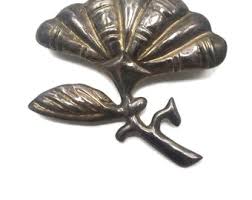Vintage Mexico Sterling Silver Flower Brooch. Hallmarked ...