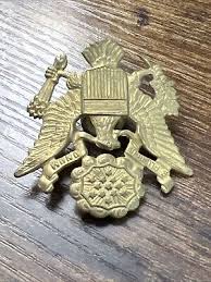 VTG WWII US Army Officer Eagle Insignia Hat Cap Badge Military Pin, AUTHENTIC | eBay