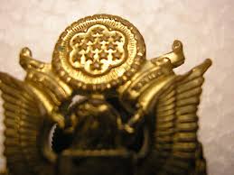 1970's Military Brass American Eagle Hat Pin Badge, EX, 1 ¼” x 1” | eBay