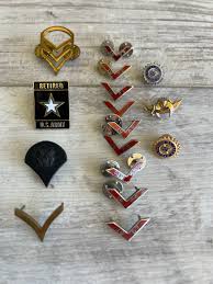 Vintage US Army & Masonic Pin Collection: Sterling Silver Enamel - Etsy