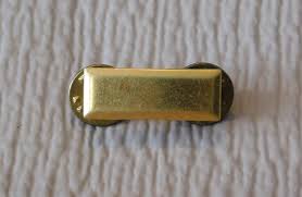 Vintage Military 2nd Lieutenant Gold-Tone Bar Pin, Curved | eBay