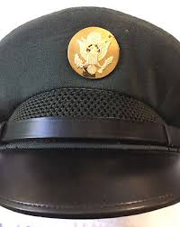 U.S. Officer Hat w/ Terrific Badge, size 7-1/8. Excellent ...