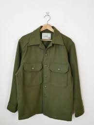 Vintage Canadian Military Olive Green Cold Weather Flannel ...