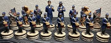 Vintage US Civil War Chess Piece Set THE CHESSMEN Summit ...