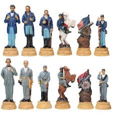 CHESS SET - U.S. CIVIL WAR 3" SET, C/8 – Summit Collection Gifts