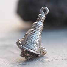 USA Friendship 7 Space Capsule Vintage Silver Charm or ...