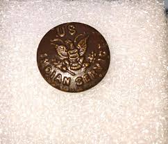 Brass US Indian Service by Columbia Button Set of 4 or 6 Buttons Used - Etsy
