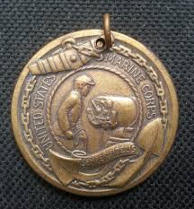 USA MILITARY ARMED FORCES MARINE CORPS MEDAL WITH GUN 21.55 ...