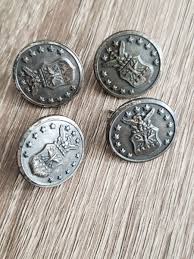 Vntg. SCOVILL MF'G CO. WATERBURY 13 STAR EAGLE MILITARY ...