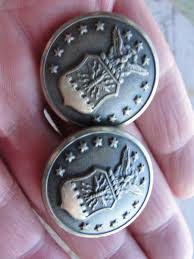 Vintage USAF Military Buttons 1-1/8" set of 2 Air Force City ...