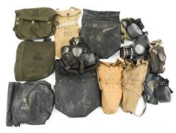 Sold at Auction: WWII US ARMY & USN M3A1/M5 & MK4 GAS MASKS ...