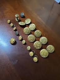 Antique Military Buttons, Collection Of 22 | eBay