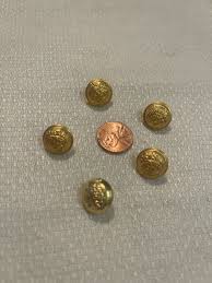 5 Beautiful Gold Colored Vintage Buttons #14 - Etsy