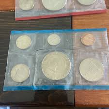 1975 US Mint Uncirculated UNC Clad Complete 12 Coin Set w ...