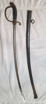 Antique WWI Bavarian Artillery Officer's Sword with "In Treue Fest" Etched Blade | eBay