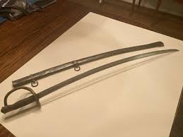 MANSFIELD AND LAMB ANTIQUE US CIVIL WAR CAVALRY SWORD SCABBARD BLADE DATED 1862 | eBay