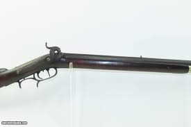 BEAVER Engraved 1846 Dated Antique WILLIAM STOVER Long Rifle .34 Caliber Mid-1800s HOMESTEAD/HUNTING Rifle