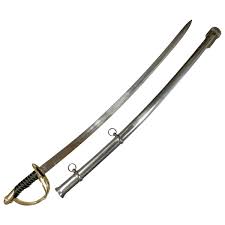 39" 1860 Cavalry Saber with Steel Scabbard- Antique ...