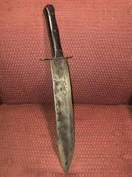 ANTIQUE LARGE CONFEDERATE "Coffin-Handle" BOWIE KNIFE ...