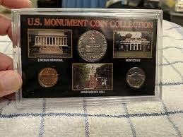 US. Monument Coin Collection Lincoln Memorial, Independence Hall, Monticello | eBay