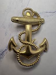 Vintage HLP 10k Yellow Gold Filled US Navy Anchor Pin | eBay