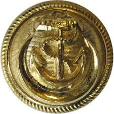 Turkish Navy - Roped Rim Military uniform button