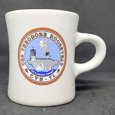 USS Theodore Roosevelt (CVN-71) Coffee Mug great shape ...