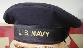 Hat, Dress Blue, USN. CLOSEOUT sold as-is. All sales final ...