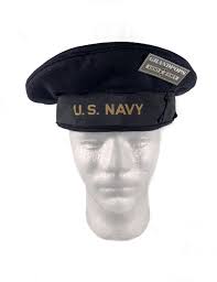 U.S. World War 2 Original USN Wool Dress Blue Sailor Beret ...