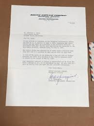 Boeing Airplane Company Letterhead 1960 w/cover Envelope ...