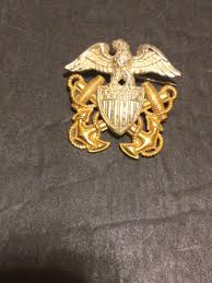 Vintage 10K Gold&Silver American Crest Brooch Vanguard N.Y. | eBay