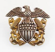 Vintage 1/20 10k Sterling Navy Eagle Shield Crossed Anchor ...