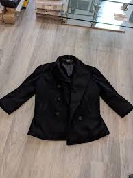 Polo Ralph Lauren Double Breasted Naval Peacoat Black Large ...