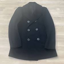 Vintage US NAVY Double Breasted Wool Peacoat Size 38 Uniform ...