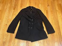Vintage Navy Sterling wear of Boston Pea Coat Womens Size 14 ...