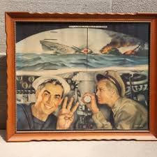 Vintage US Navy 1943 WWII Revenge in the Pacific Military ...