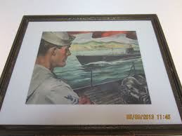 VINTAGE "U.S.SUBMARINES", W.W.2 COLORED PRINT | eBay