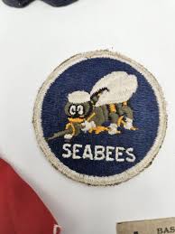 Rare Lot Of WW2 Seabees Lot, Patch, Caulkfigure, Paperwork ...